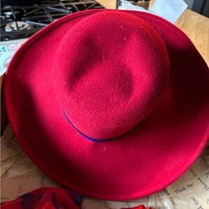 INC International Concepts Vibrant Red Women's Hat